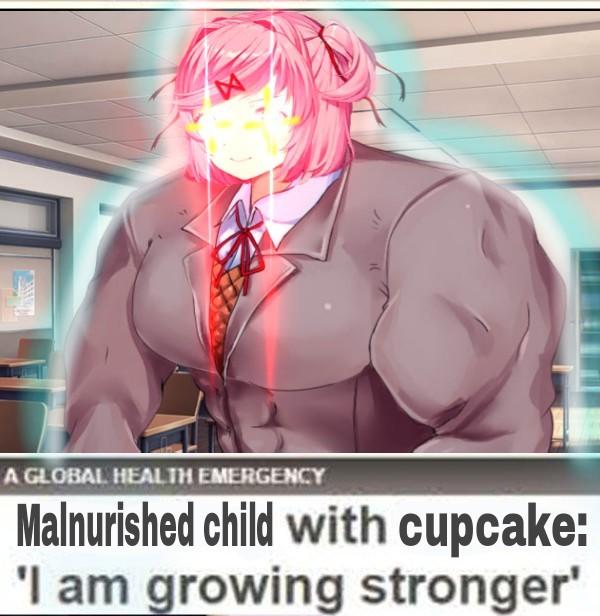 Bro just want a cupcake. : r/DDLC